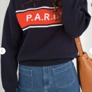 & Other Stories “Paris” Crewneck Sweater (Navy, size S)